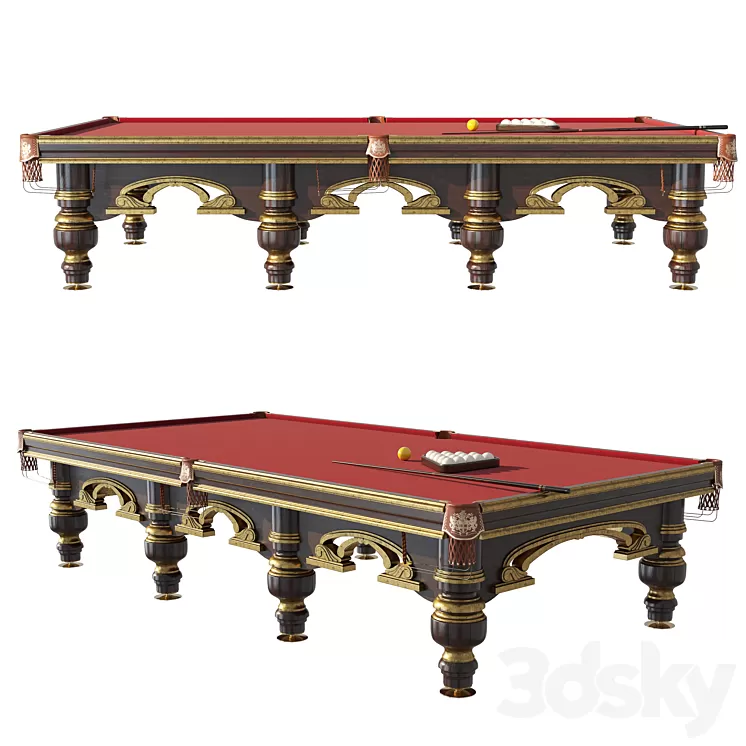“Billiard table Start “”Venice Luxury””” 3dskymodel