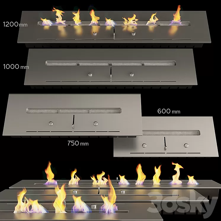 Bio-fireplace 3dskymodel