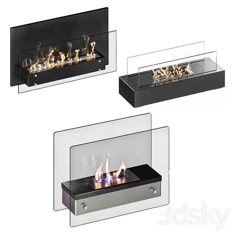 Bio fireplaces 3dskymodel
