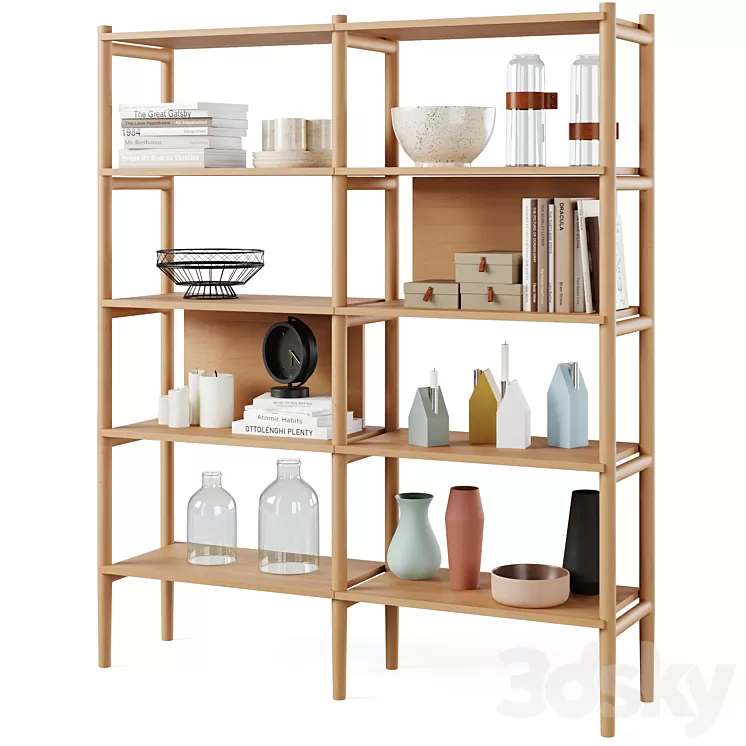 Bookcase HOLTON by Rowico Home 3dskymodel