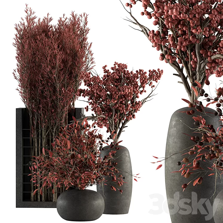 Bouquet 108 – Red Plants 3dskymodel