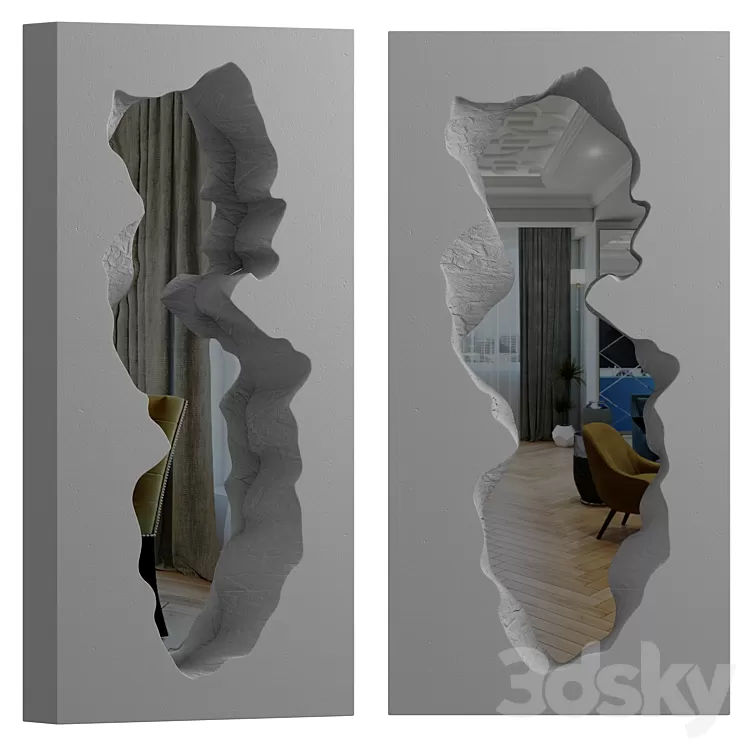 Broken mirror 3dskymodel