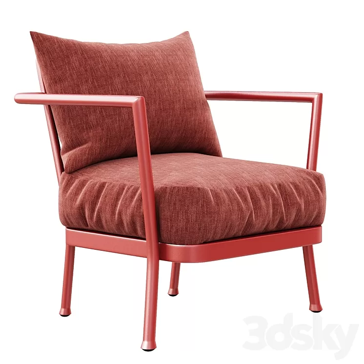 CAMARGUE Garden armchair By Flexform 3dskymodel