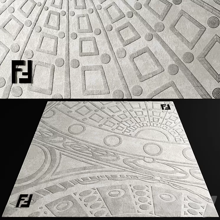 3DSKYMODEL - FREE DOWNLOAD - Carpet Fendi 3dskymodel