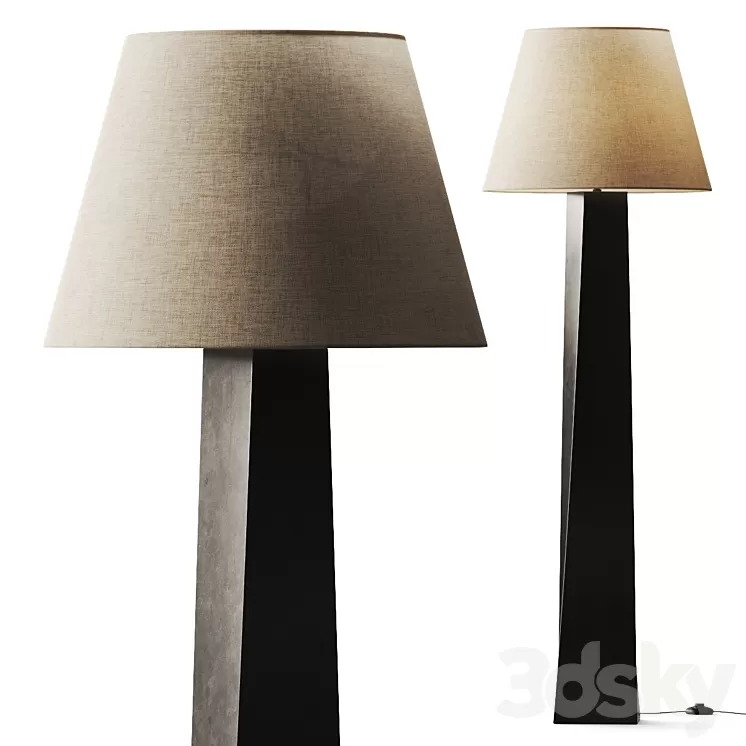 CB2 Beke Bronze Floor Lamp 3dskymodel