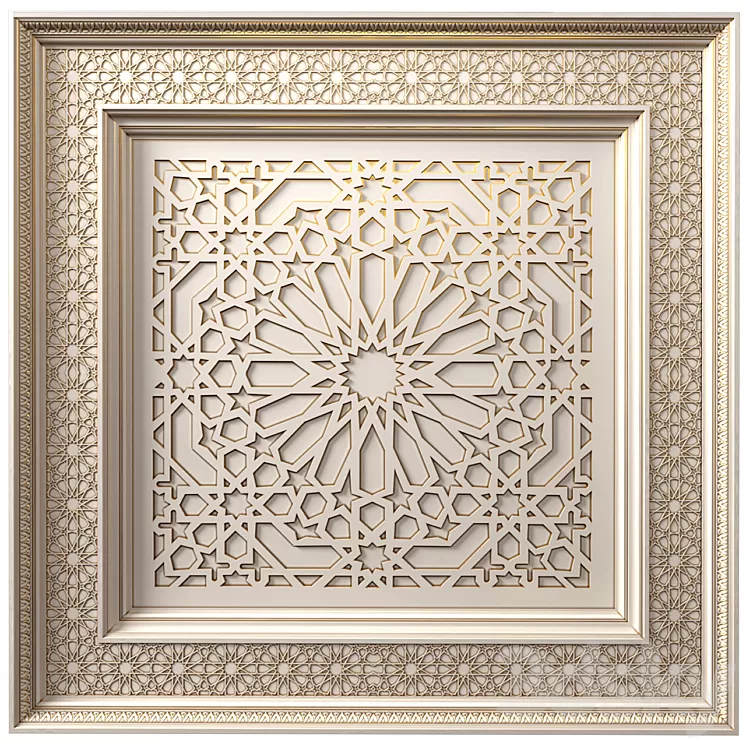 Ceiling in oriental style .Arabic Classic  Ceiling .Oriental Ceiling Classic 3dskymodel