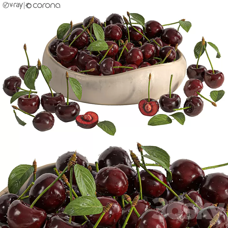 Cherry dish 3dskymodel