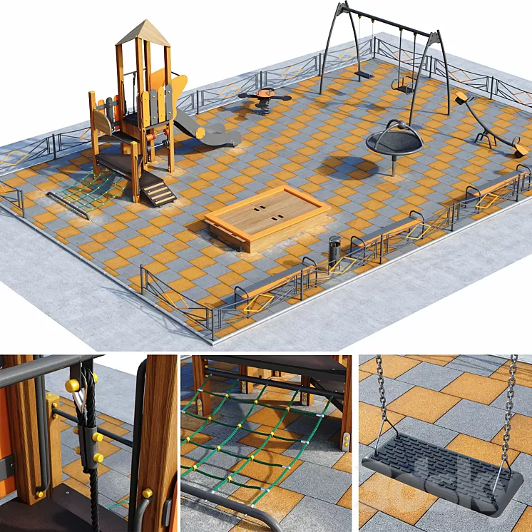 Children playground 3dskymodel