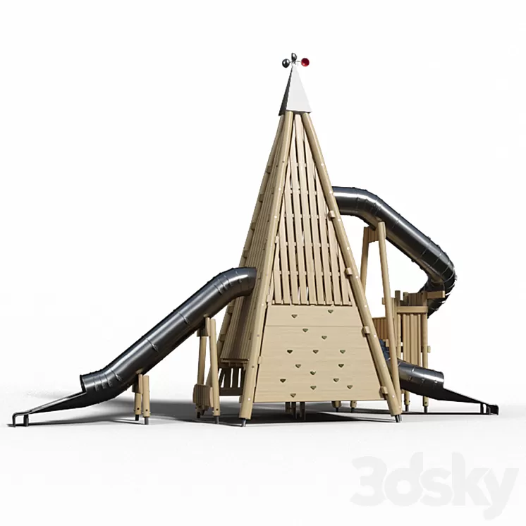 Children’s game Pyramid complex 3dskymodel