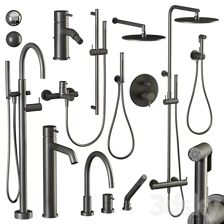 Cisal Nuovo Less shower and faucet set 3dskymodel