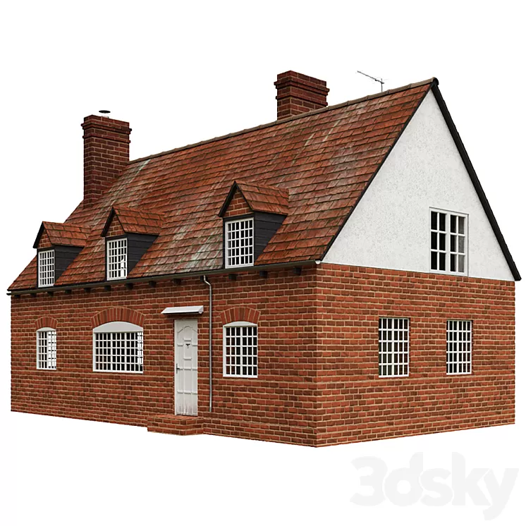Classic house in the England style 3dskymodel