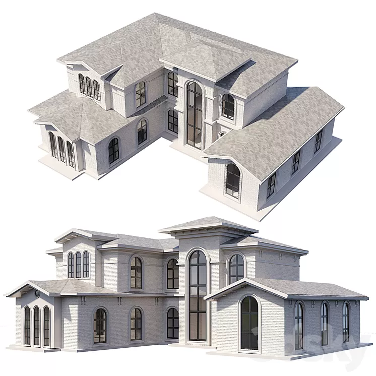 classical house 3dskymodel