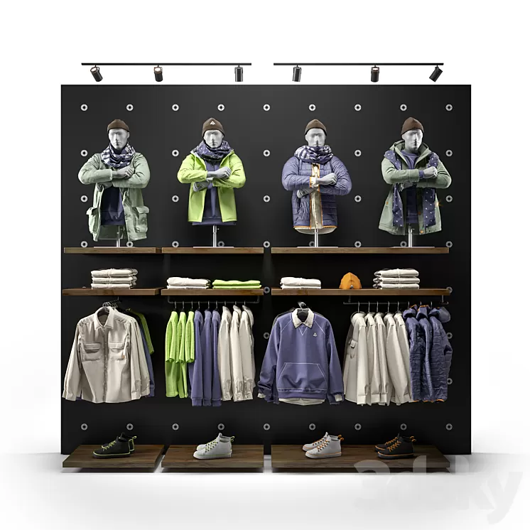 clothes shop outdoor clothing 01 3dskymodel