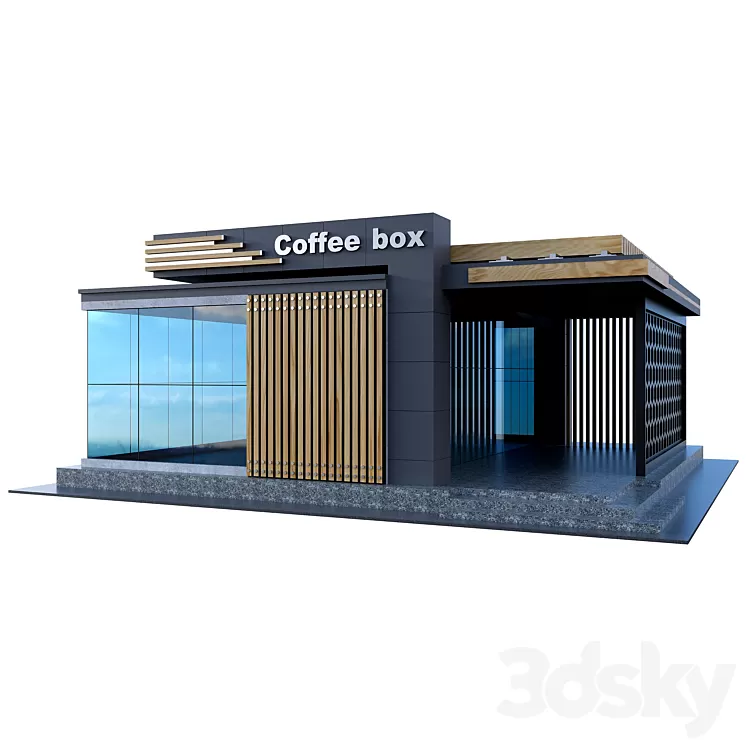 Coffee box 3dskymodel