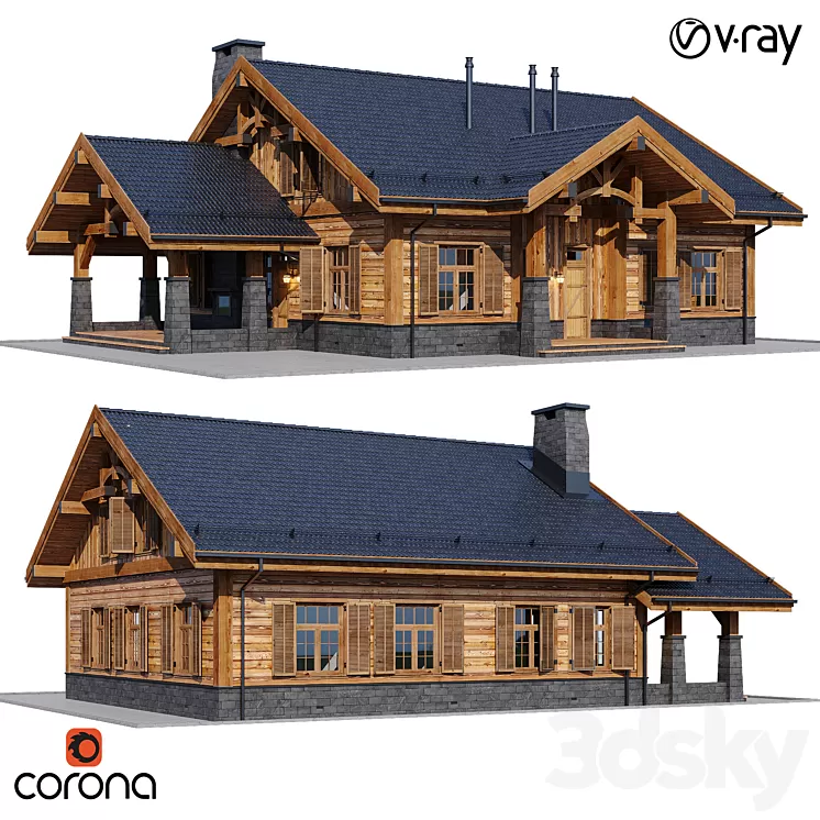 country house 5 3dskymodel