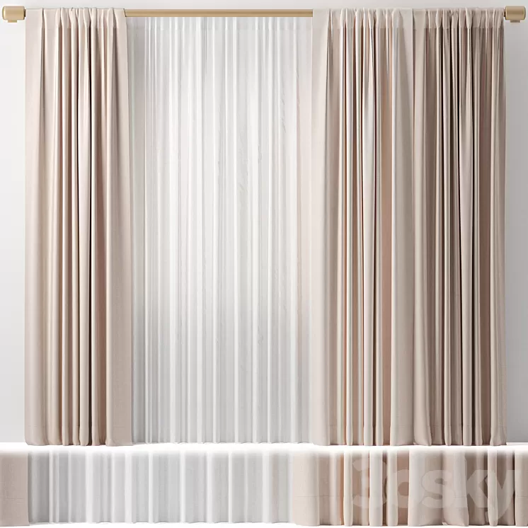 Curtains 02 3dskymodel