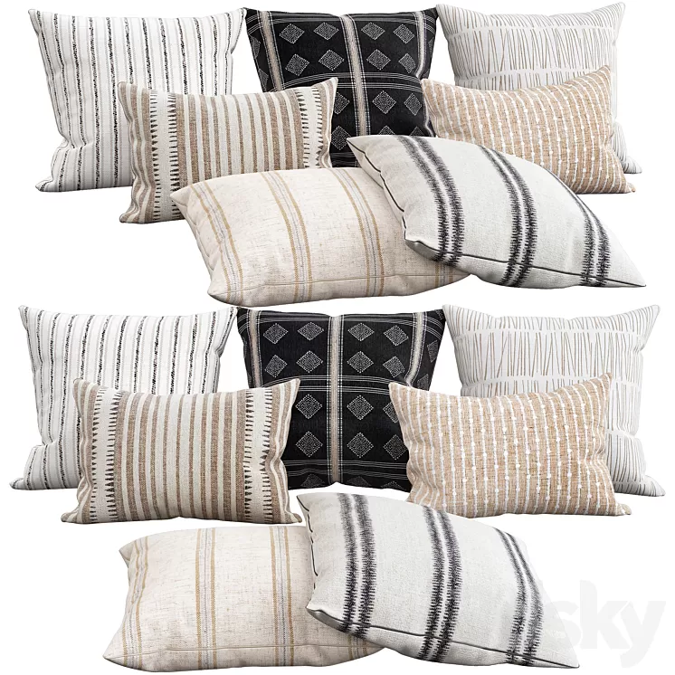 Decorative pillows 95 3dskymodel