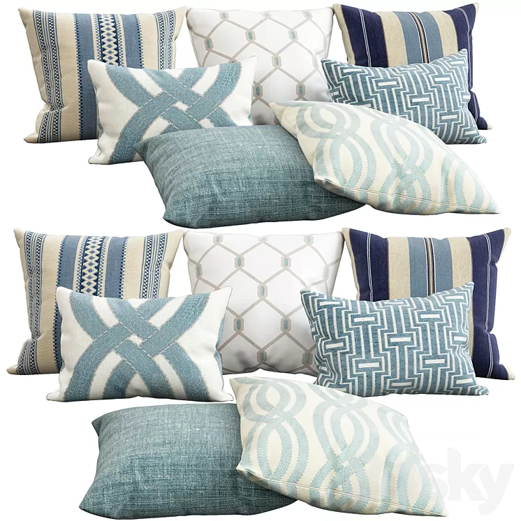 Decorative pillows 97 3dskymodel