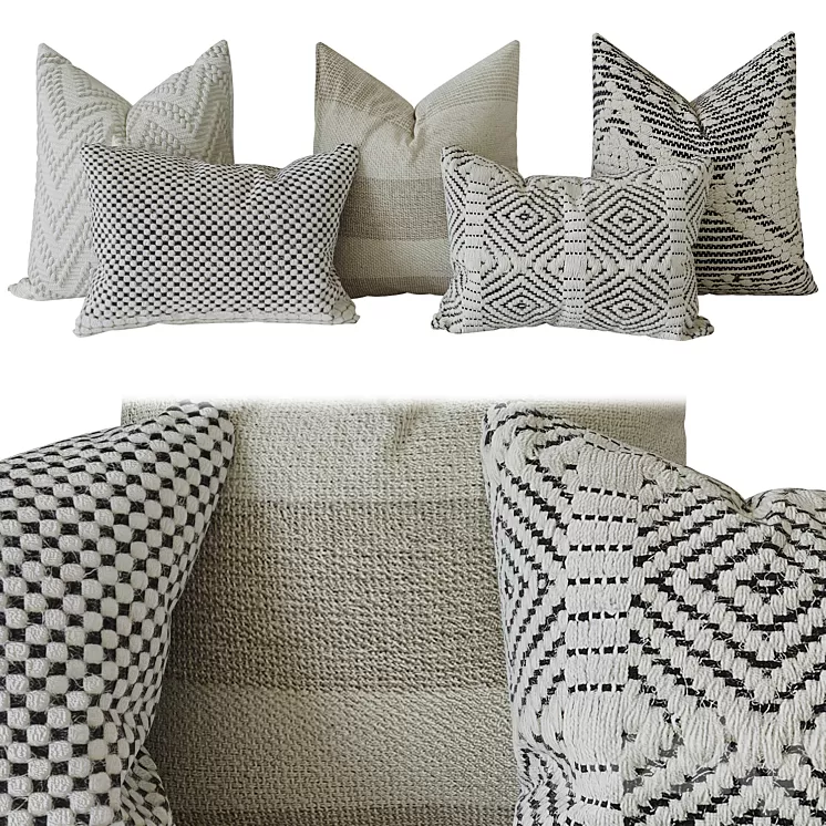 Decorative set pillow 3dskymodel