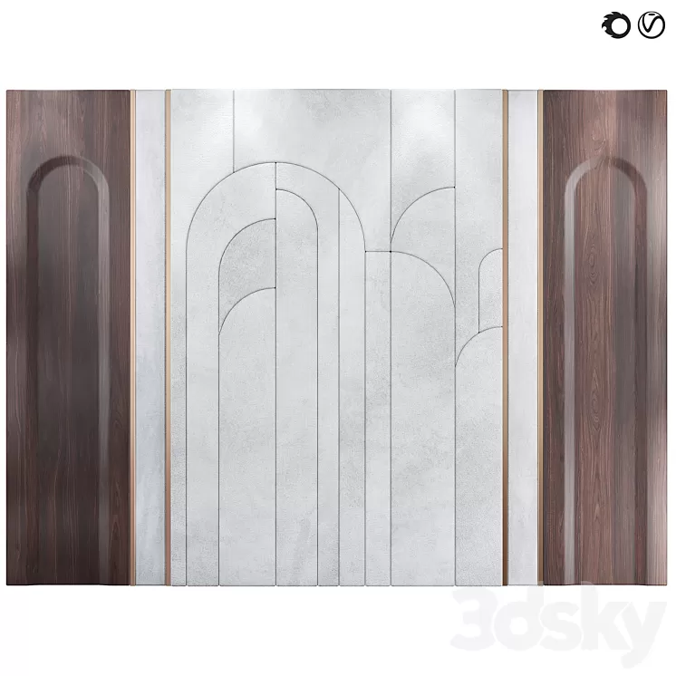 Decorative soft panel 101 3dskymodel