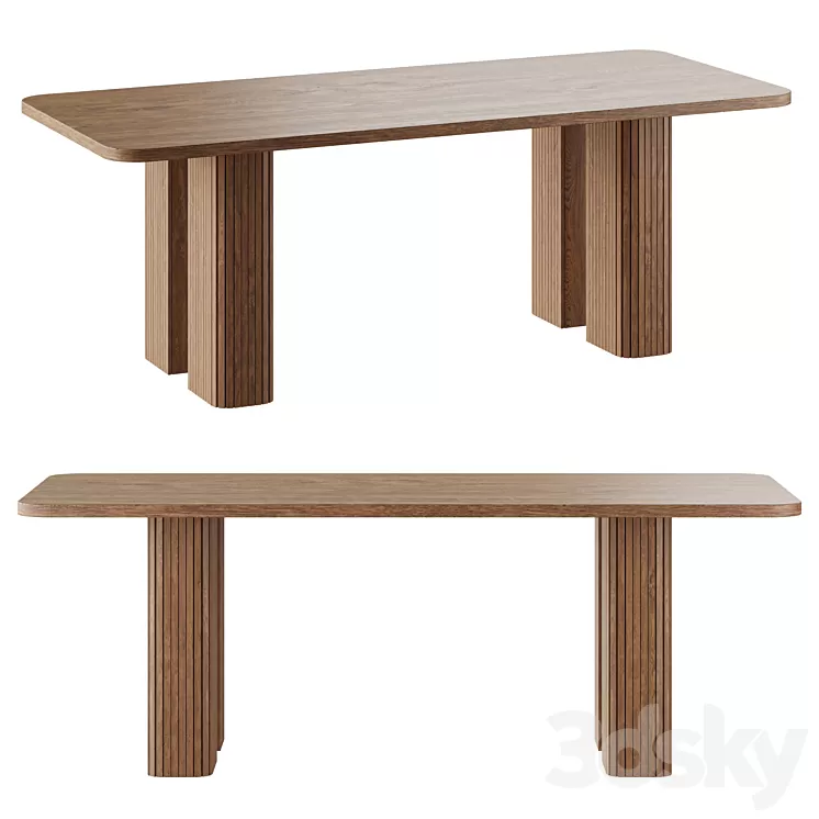 Dining table for 6\/8 persons Lazar 3dskymodel