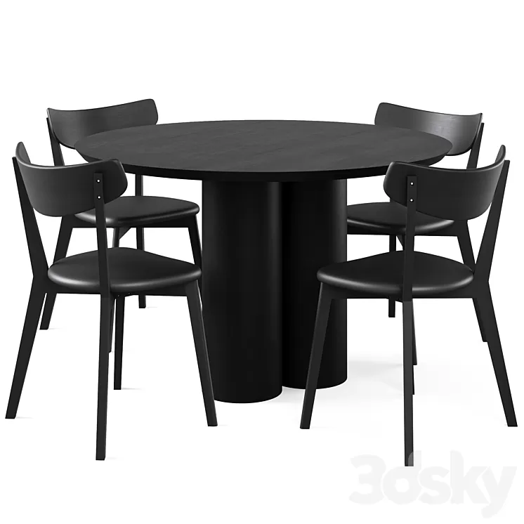 Dining Table SOLFORD and chair AMI 3dskymodel
