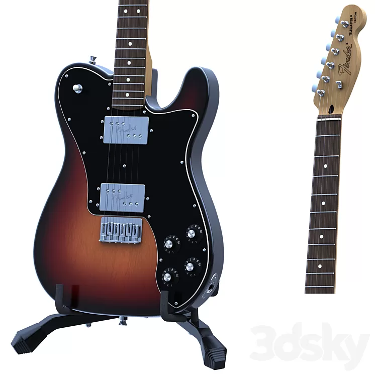 Electric Guitar Fender Telecaster 3dskymodel