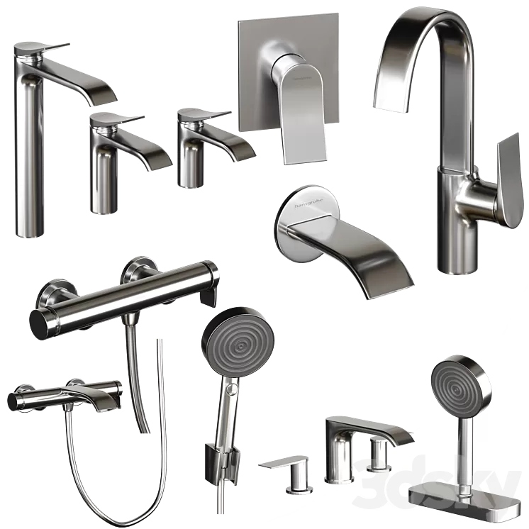 Faucets shower heads Hansgrohe Vivenis 3dskymodel