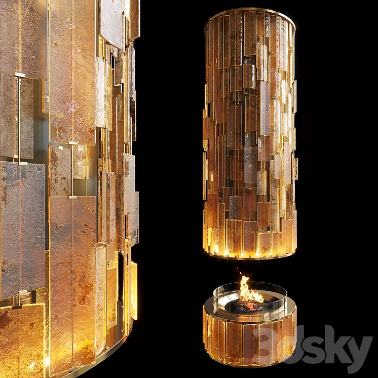 Fireplace Colorice – Vargov Design 3dskymodel
