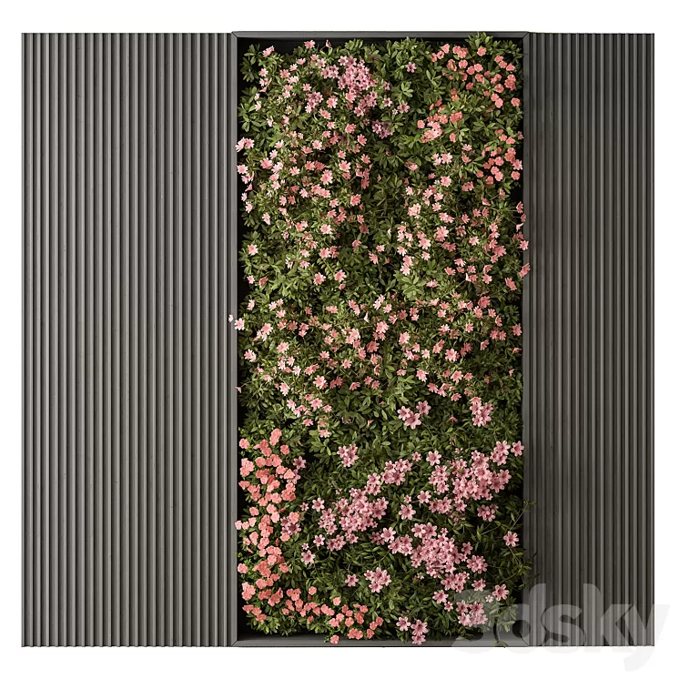 Flower Vertical Garden – Wall Decor 62 3dskymodel