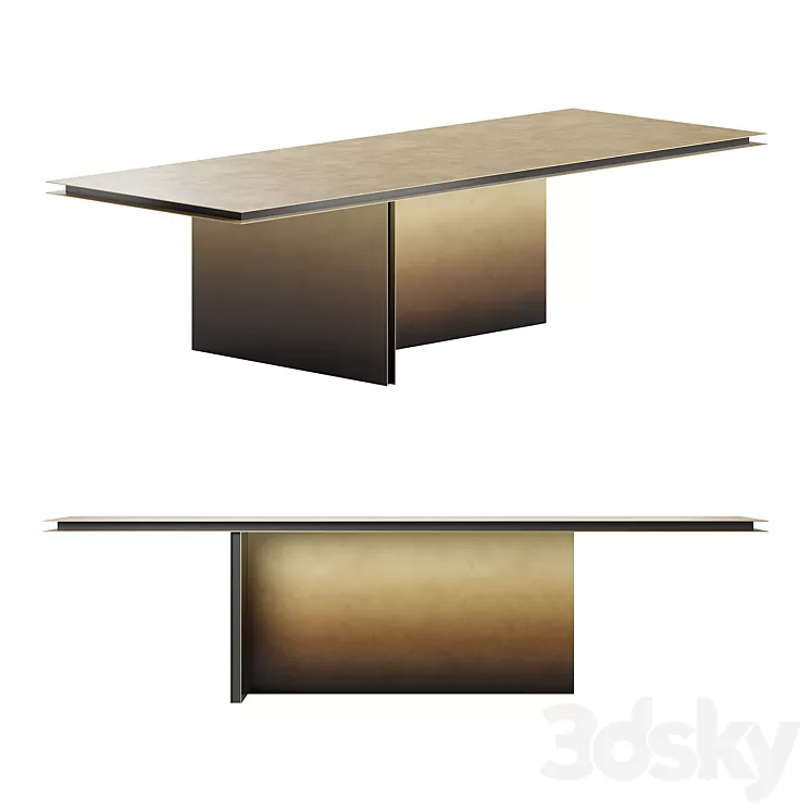 Folio dining table by De Castelli 3dskymodel