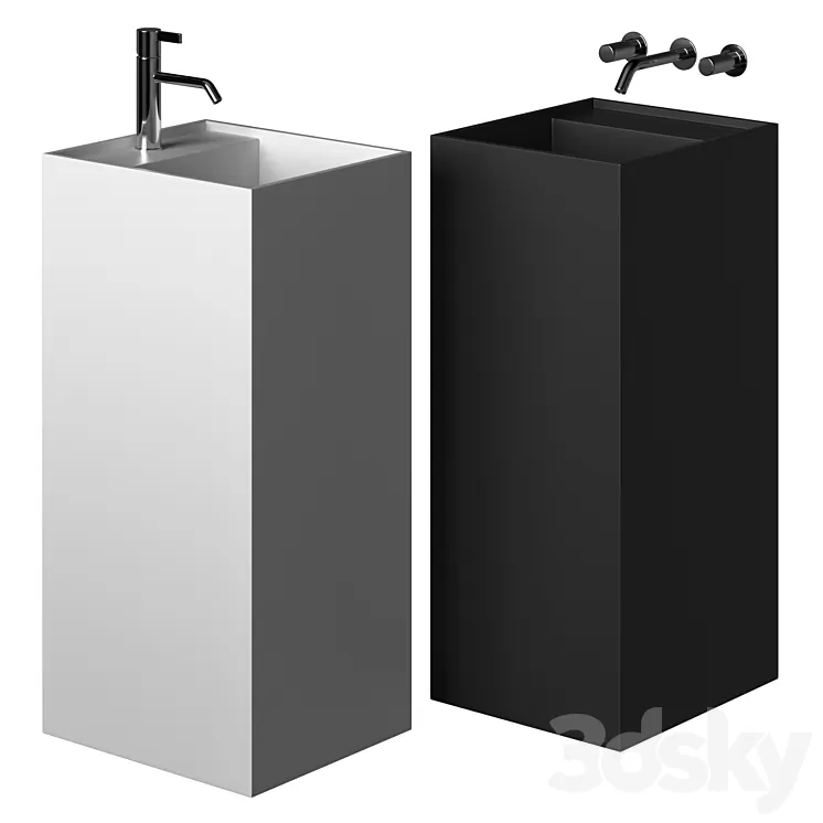 Freestanding washbasin Laufen KARTELL 3dskymodel