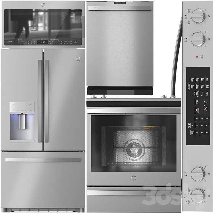 GE Appliance Collection 01 3dskymodel