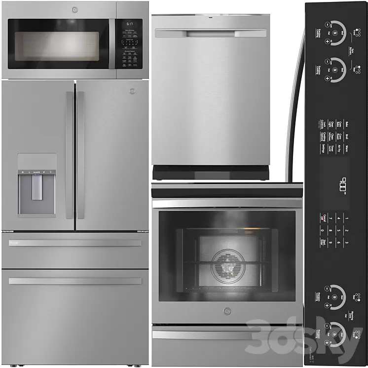 GE Appliance Collection 02 3dskymodel