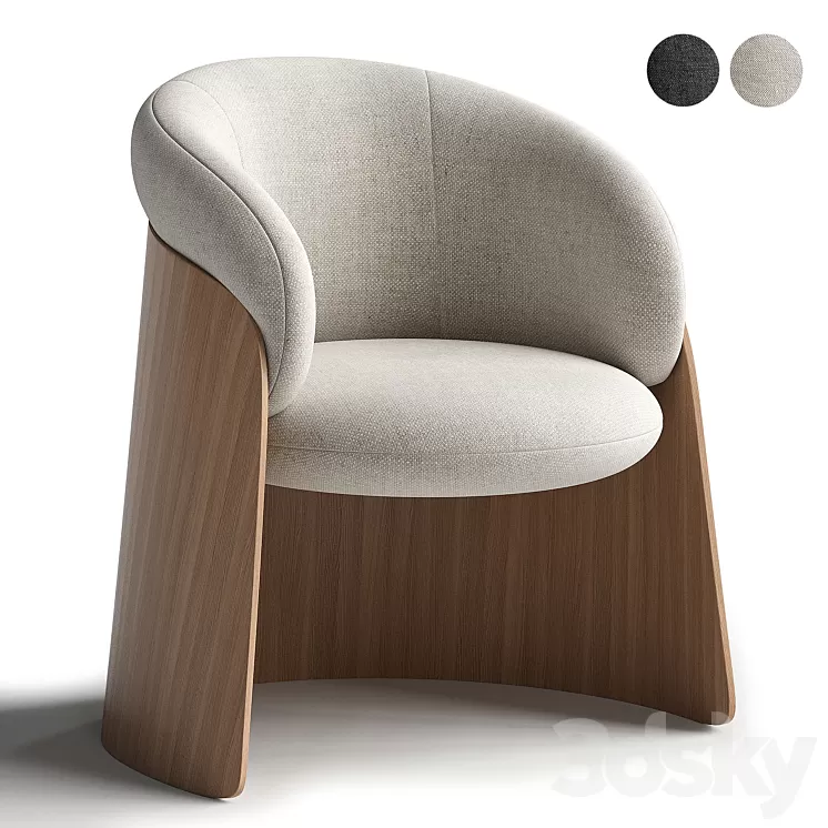 GINGER MADERA Chair 3dskymodel
