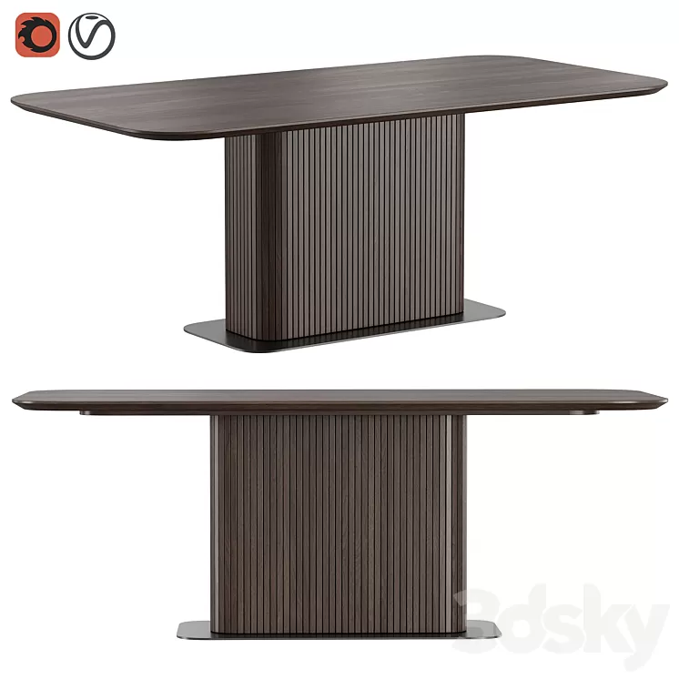 Glide Dining Table by Dantone Home 3dskymodel