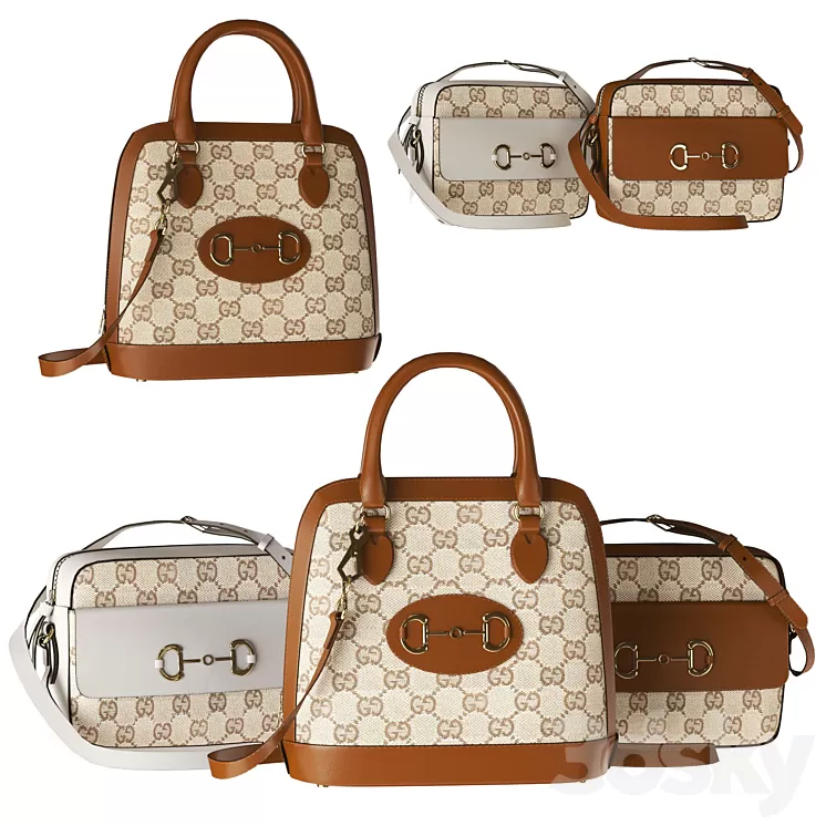 Gucci set bags 3 3dskymodel