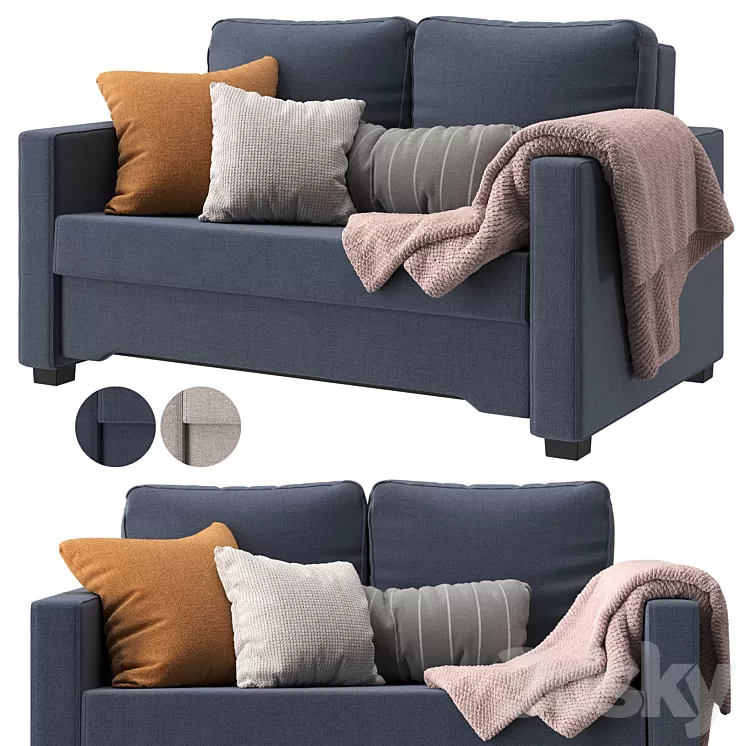 IKEA BACKSEDA 2-seater sofa bed 2 colors 3dskymodel