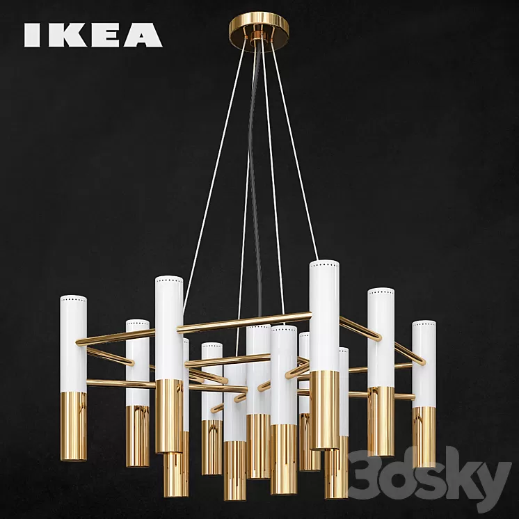 Ikea Modern Suspension Lamp 3dskymodel