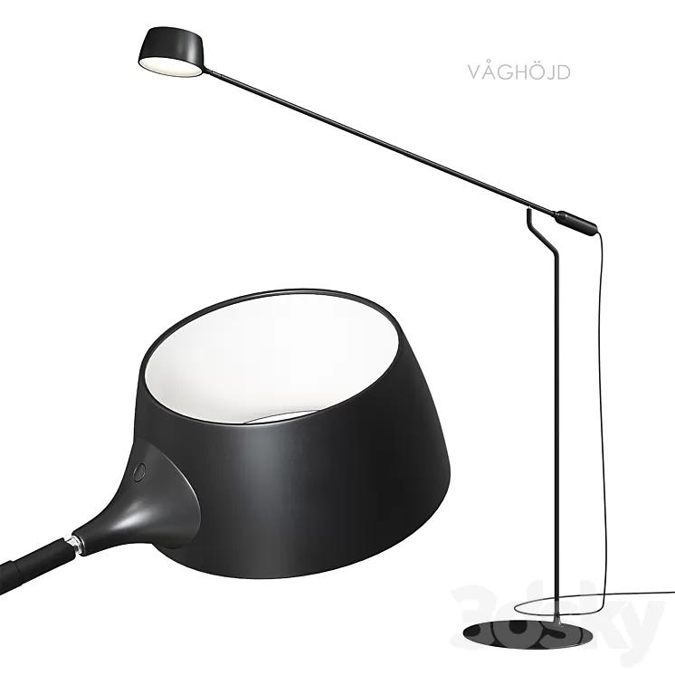 Ikea VAGHOJD LED floor lamp 3dskymodel