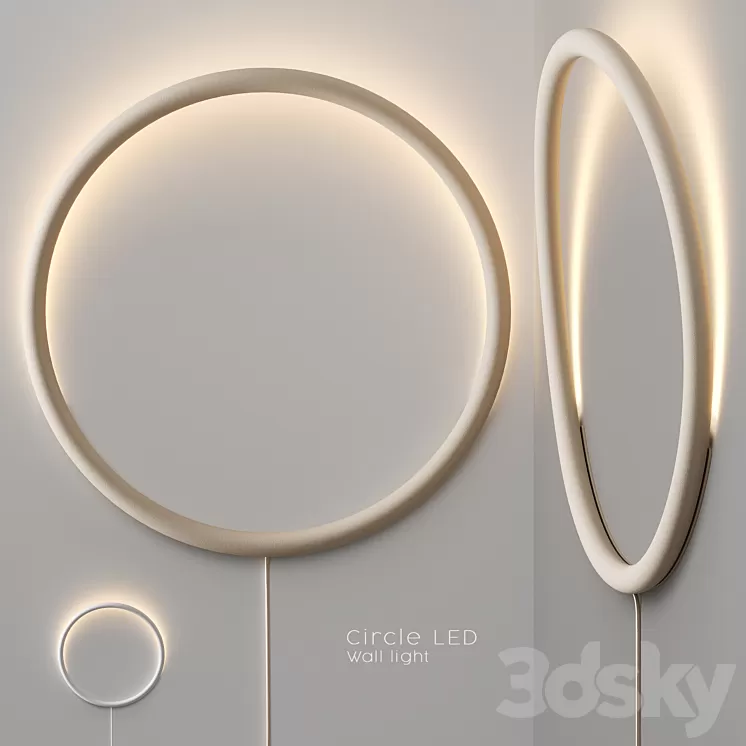IKEA – VARMBLIXT Circle LED Wall light 3dskymodel
