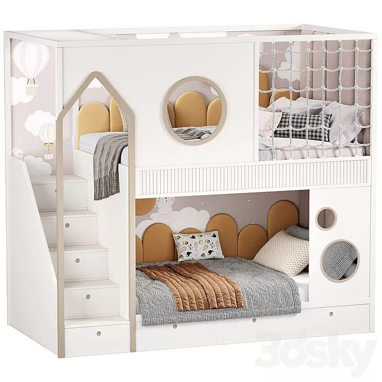 Kids Room Bed 3dskymodel