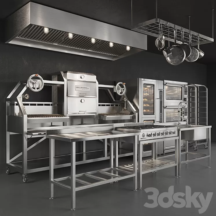 Kitchen Equipment 3dskymodel