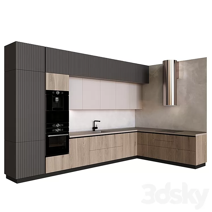 Kitchen in modern style 11 3dskymodel