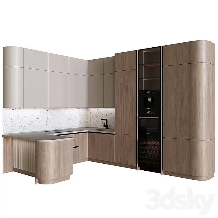 Kitchen in modern style 27 3dskymodel