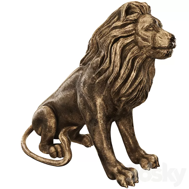 lion statue 3dskymodel