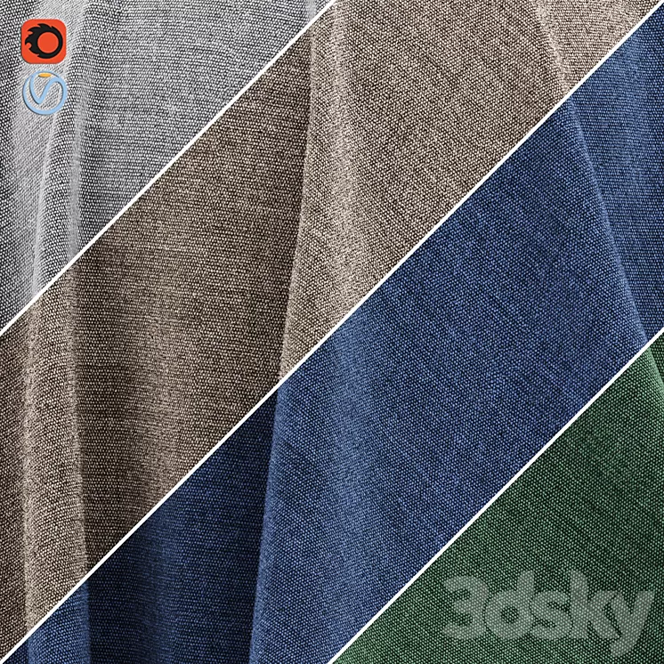 Material cotton fabric 3dskymodel