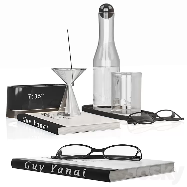 Minimalistic men decor with a carafe 3dskymodel