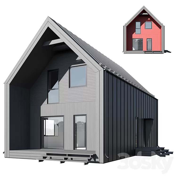 Modular house 02 3dskymodel