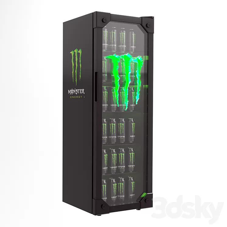 Monster Energy Drink Fridge 3dskymodel
